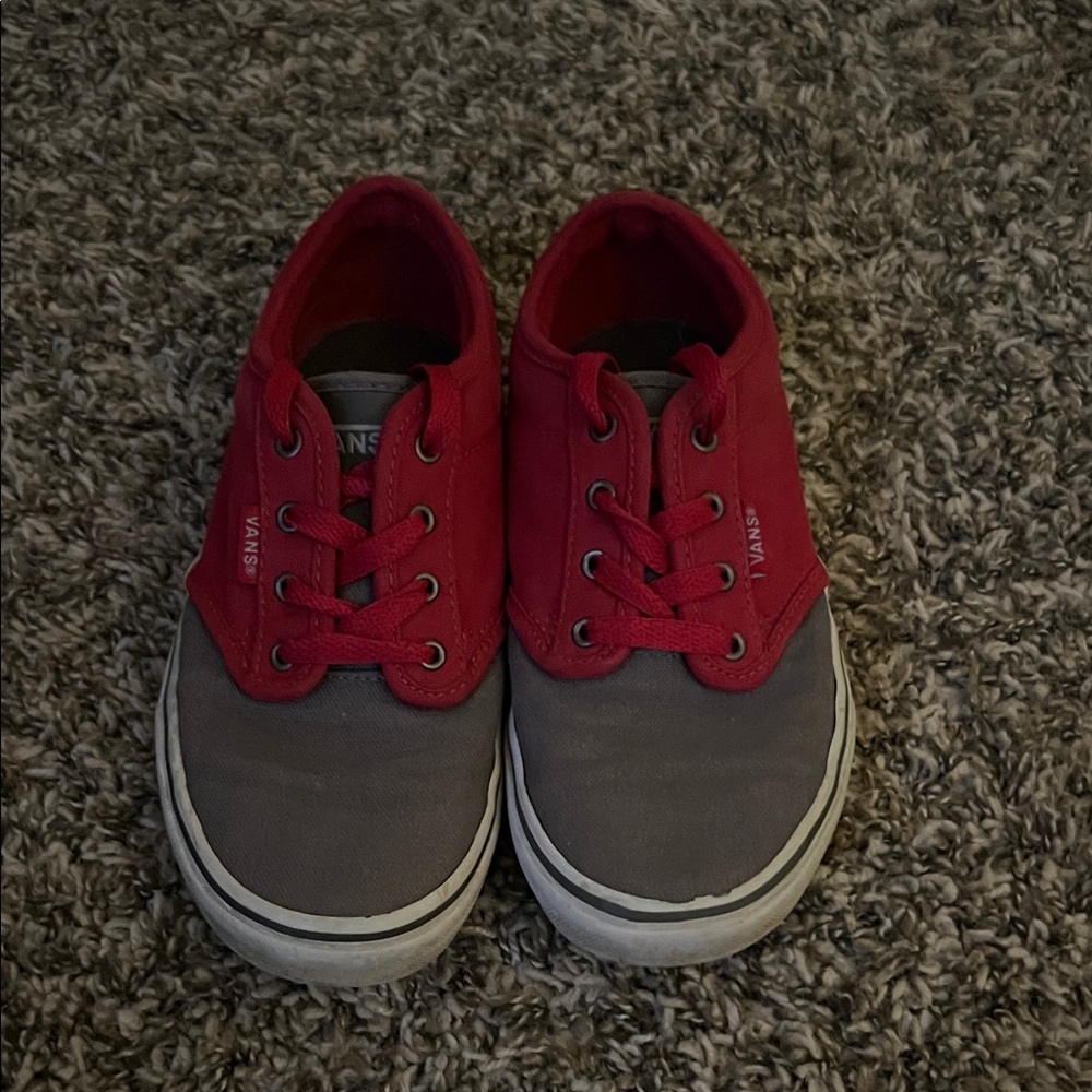 Vans Kids Sneakers Red and Gray